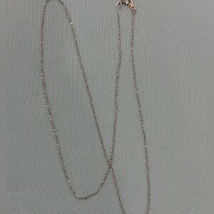 Real 750 (18k) white gold chain